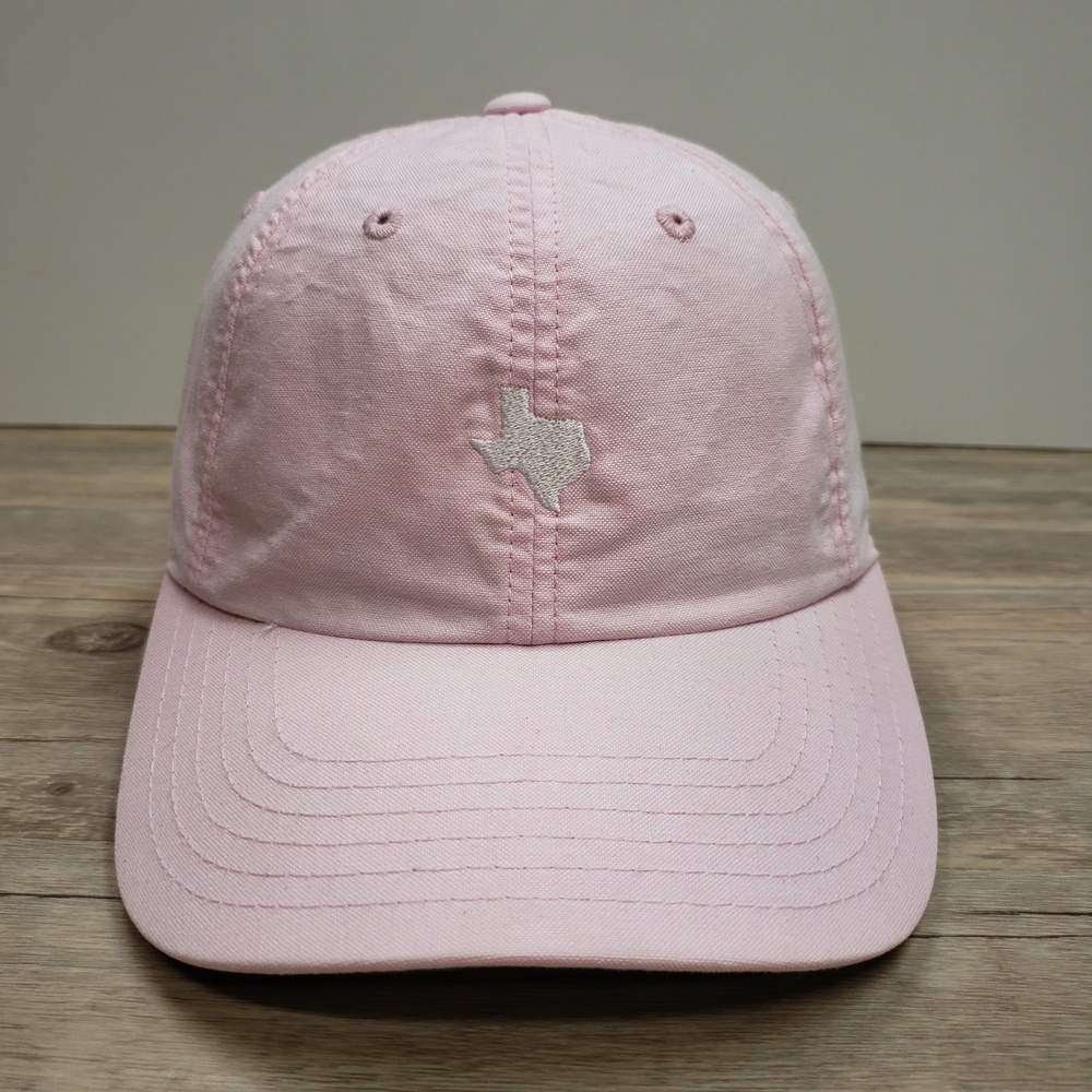 American Needle Tyler's Texas Hat Cap Strap Back Mens One Size Pink Cotton Adj